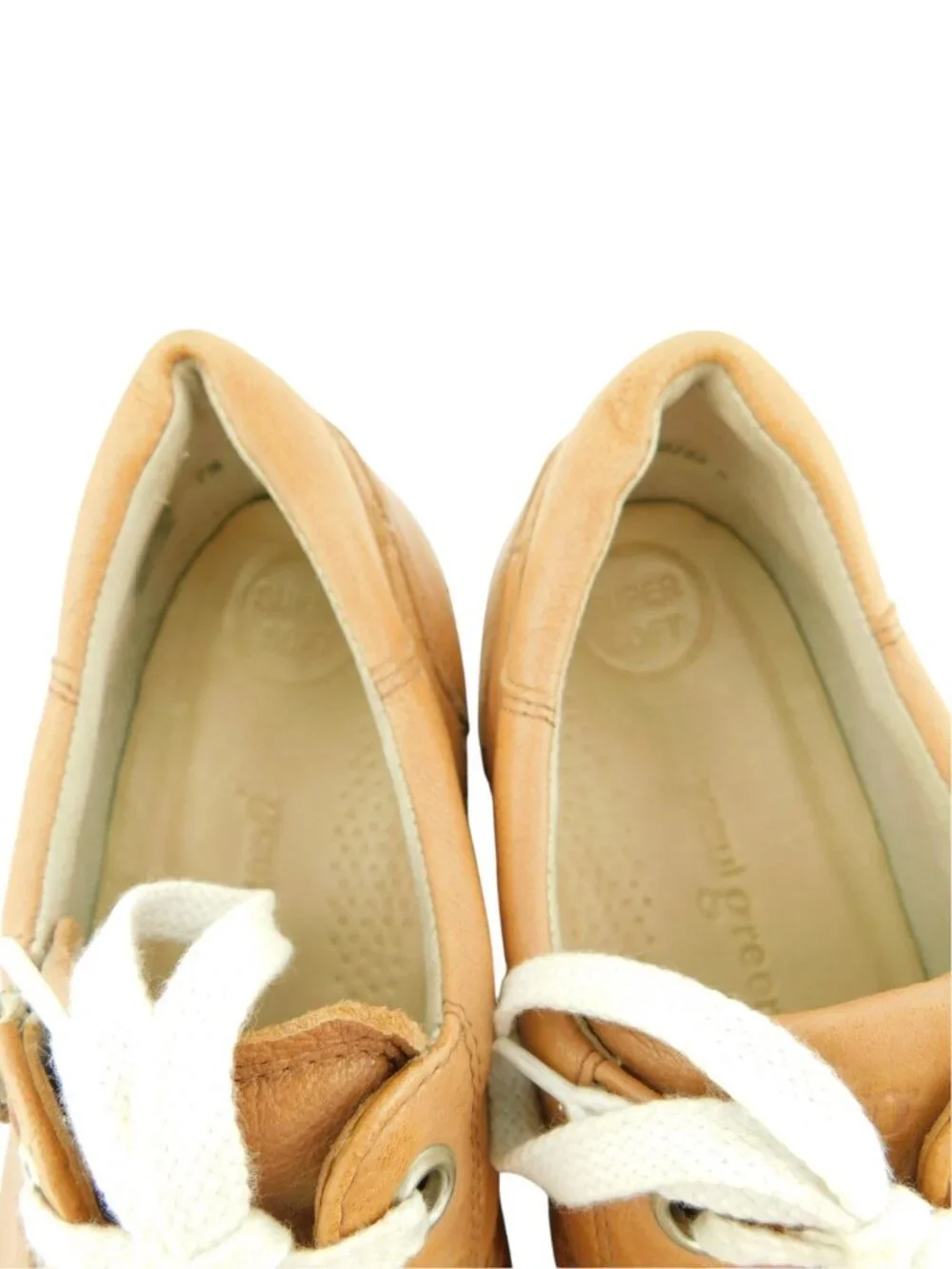 Paul Green Tan Brown Leather Lace-up Sneakers Shoes 7.5 UK / 9.5 US